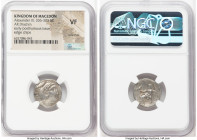 MACEDONIAN KINGDOM. Alexander III the Great (336-323 BC). AR drachm (18mm, 1h). NGC VF, scratches, edge chips. Posthumous issue of Colophon, ca. 322-3...