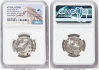 ATTICA. Athens. Ca. 440-404 BC. AR tetradrachm (26mm, 17.16 gm, 10h). NGC Choice AU, brushed. Mid-mass coinage issue. Head of Athena right, wearing ea...