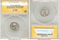 Otho (January-April AD 69). AR denarius (19mm, 6h). ANACS Fine 15. Rome. IMP OTHO CAESAR AVG TR P, bare, bewigged head of Otho right / SECV-RI-TAS P R...