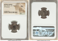Septimius Severus (AD 193-211). AR denarius (18mm, 6h). NGC AU, brushed. Rome, AD 205. SEVERVS-PIVS AVG, laureate head of Septimius Severus right / P ...