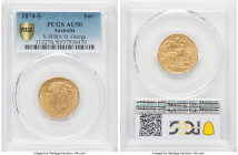 Victoria gold "St. George" Sovereign 1874-S AU50 PCGS, Sydney mint, KM7, S-3858A. 

HID09801242017

© 2022 Heritage Auctions | All Rights Reserved