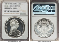 Maria Theresa Proof Restrike Taler 1780-SF PR70 Ultra Cameo NGC, KM-T1. Modern restrike. 

HID09801242017

© 2022 Heritage Auctions | All Rights Reser...