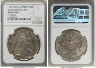 Maria Theresa 3-Piece Lot of Certified Restrike Talers 1780-Dated NGC, 1) Taler AU Details (Cleaned) 2) Taler UNC Details (Cleaned) 3) Taler AU Detail...