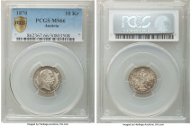 Franz Joseph I 10 Kreuzer 1870 MS66 PCGS, KM2206. One of three at this grade, nothing certified higher. 

HID09801242017

© 2022 Heritage Auctions | A...