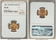 Newfoundland. Victoria gold 2 Dollars 1881 AU58 NGC, London mint, KM5, Fr-1. Mintage: 10,000. 

HID09801242017

© 2022 Heritage Auctions | All Rights ...