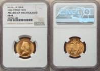 Republic gold Proof "Archbishop Makarios Fund" Medallic Sovereign 1966 PR64 NGC, Paris mint, KM-XM4. 

HID09801242017

© 2022 Heritage Auctions | All ...