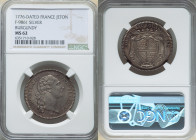 Burgundy silver Jeton 1776-Dated MS62 NGC, Feuardent-9861. Bust Louis XVI right / Crowned arms. 

HID09801242017

© 2022 Heritage Auctions | All Right...