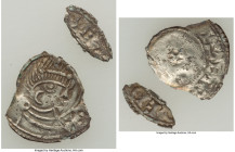 Kings of All England. Eadred Penny ND (946-955) Fine (Broken Flan), Uncertain mint (likely East Anglia), S-1115. 0.78gm. Sold with tray tag. From the ...