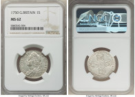 George II Shilling 1750 MS62 NGC, KM583.3, S-3704. 

HID09801242017

© 2022 Heritage Auctions | All Rights Reserved
