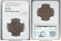 Middlesex. Pidcock's 1/2 Penny Token ND (c. 1790s) MS64 Brown NGC, D&H-455. Plain edge. 

HID09801242017

© 2022 Heritage Auctions | All Rights Reserv...