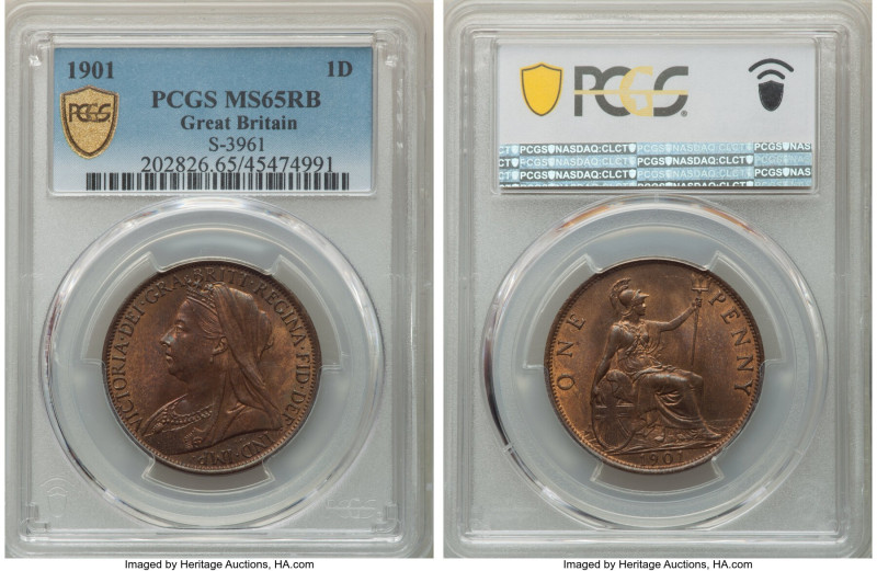 Victoria Penny 1901 MS65 Red and Brown PCGS, KM790, S-3961. 

HID09801242017

© ...