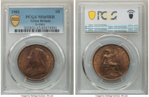 Victoria Penny 1901 MS65 Red and Brown PCGS, KM790, S-3961. 

HID09801242017

© 2022 Heritage Auctions | All Rights Reserved