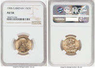 Edward VII gold Sovereign 1906 AU58 NGC, KM805, S-3969. Conservatively graded glowing specimen with overall sharpness and drenched with luster. 

HID0...