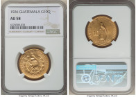 Republic gold 10 Quetzales 1926-(P) AU58 NGC, Philadelphia mint, KM245, Fr-49. Mintage: 18,000. One year type. 

HID09801242017

© 2022 Heritage Aucti...