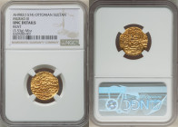 Ottoman Empire. Murad III (AH 982-1003 / AD 1574-1595) gold Sultani AH 982 (AD 1574/1575) UNC Details (Bent) NGC, Misr mint (in Egypt), KM57, A-1369. ...