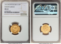 Nicholas I gold "Golden Jubilee" 10 Perpera 1910 MS62 NGC, Vienna mint, KM9, Fr-6. Laureate head. 

HID09801242017

© 2022 Heritage Auctions | All Rig...