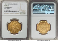Utrecht. Provincial gold 14 Gulden 1751 UNC Details (Cleaned) NGC, Utrecht mint, KM104, Fr-288. 

HID09801242017

© 2022 Heritage Auctions | All Right...