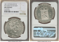 Willem I 3 Gulden 1821 UNC Details (Cleaned) NGC, KM49. No name below bust variety. 

HID09801242017

© 2022 Heritage Auctions | All Rights Reserved