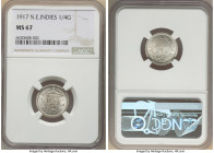 Wilhelmina I 1/4 Gulden 1917-(u) MS67 NGC, Utrecht mint, KM312. 

HID09801242017

© 2022 Heritage Auctions | All Rights Reserved