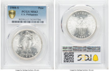 USA Administration Peso 1908-S MS63 PCGS, San Francisco mint, KM172. 

HID09801242017

© 2022 Heritage Auctions | All Rights Reserved