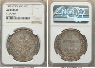 Nicholas I of Russia 10 Zlotych (1-1/2 Roubles) 1835-HГ AU Details (Cleaned) NGC, Moneta Wschovensis mint, KM-C134. From the GK Collection 

HID098012...