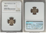 Luiz I 50 Reis 1880 MS67 NGC, KM506.2. 

HID09801242017

© 2022 Heritage Auctions | All Rights Reserved