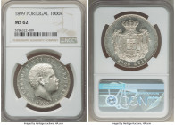 Carlos I 1000 Reis 1899 MS62 NGC, KM540. 

HID09801242017

© 2022 Heritage Auctions | All Rights Reserved