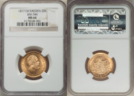 Oscar II gold 20 Kronor 1877-EB MS64 NGC, Stockholm mint, KM744, Fr-93. 

HID09801242017

© 2022 Heritage Auctions | All Rights Reserved