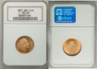 Oscar II gold 20 Kronor 1881-EB MS65 NGC, Stockholm mint, KM748, Fr-93a. 

HID09801242017

© 2022 Heritage Auctions | All Rights Reserved