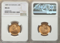 Oscar II gold 20 Kronor 1889-EB MS65 NGC, Stockholm mint, KM748, Fr-93a. 

HID09801242017

© 2022 Heritage Auctions | All Rights Reserved
