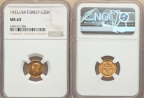 Republic gold 25 Kurush 1923 Year 54 (1977) MS63 NGC, KM851. 

HID09801242017

© 2022 Heritage Auctions | All Rights Reserved