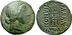 MOESIA. Kallatis. Ae (3rd-2nd centuries). Apollo, magistrate.