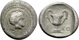 THESSALY. Skotoussa. Trihemiobol (Circa 420-400 BC).
