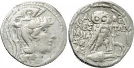ATTICA. Athens. Tetradrachm (74/3 BC). New Style Coinage. Nestor and Mnaseas, magistrates.