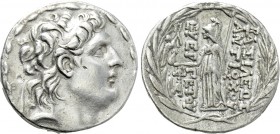 SELEUKID KINGDOM. Antiochos VII Euergetes (Sidetes) (138-129 BC). Tetradrachm. Cappadocian mint. Posthumous issue.