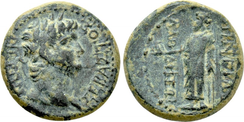 PHRYGIA. Laodicea ad Lycum. Nero (54-68). Aineias, magistrate. 

Obv: NEPON ΣE...