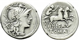 L. SAUFEIUS. Denarius (152 BC). Rome.