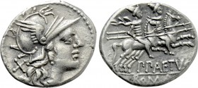 P. AELIUS PAETUS. Denarius (138 BC). Rome.