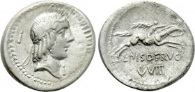 L. CALPURNIUS PISO FRUGI. Denarius (90 BC). Rome.