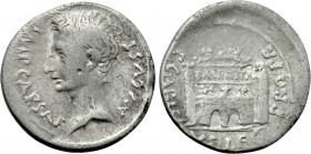 AUGUSTUS (27 BC-14 AD). Denarius. Emerita. P. Carisius, legatus pro praetore.