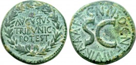 AUGUSTUS (27 BC-14 AD). Dupondius. Rome. Cn. Piso Cn.f., moneyer.