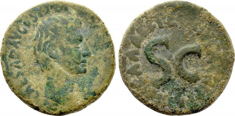 AUGUSTUS (27 BC-14 AD). As. Rome. M. Maecilius Tullus, moneyer. 

Obv: CAESAR ...