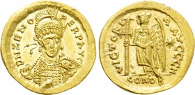 ZENO (Second reign, 476-491). GOLD Solidus. Constantinople.