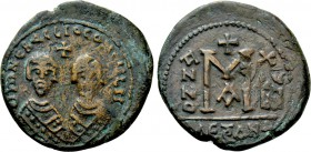 REVOLT OF THE HERACLII (608-610). Follis. Alexandria. Dated RY 4 (610).
