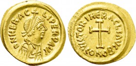 HERACLIUS (610-641). GOLD Tremissis. Ravenna.