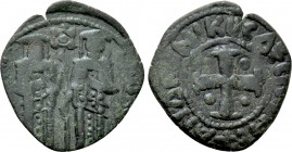 ANDRONICUS II PALAEOLOGUS with MICHAEL IX (1282-1328). Assarion. Constantinople.