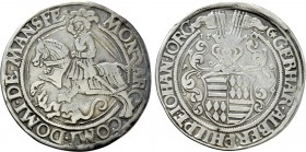 GERMANY. Mansfeld-Schraplau. Gebhard VII and his three brothers (1540-1546). Taler (1540). Eisleben.