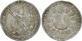 GERMANY. Saxony. Christian II with Johann Georg I and August (1591-1611). Reichstaler (1604-HB). Dresden.