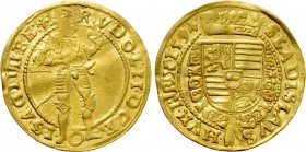 HOLY ROMAN EMPIRE. Rudolf II (1576-1612). GOLD Ducat (1594). Wien (Vienna).