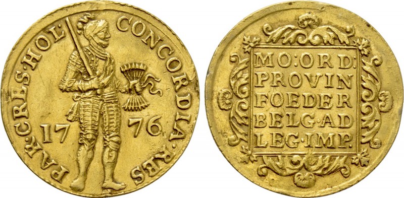 NETHERLANDS. GOLD Ducat (1776). Holland. 

Obv: CONCORDIA RES PAR CRES HOL. 
...